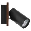 Spot Plafonnier, Spot de plafond Luminaires Ledvance LED Couleur bois, Noir, 1 lumière