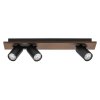 Spot Plafonnier, Spot de plafond Luminaires Ledvance LED Couleur bois, Noir, 3 lumières