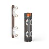 Spot Plafonnier, Spot de plafond Luminaires Ledvance LED Couleur bois, Blanc, 4 lumières