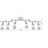 Spot Plafonnier, Spot de plafond Luminaires Ledvance LED Blanc, 6 lumières
