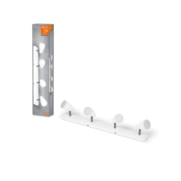 Spot Plafonnier Luminaires Ledvance LED Blanc, 4 lumières