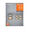 Set Spot encastrable au plafond Luminaires Ledvance LED Nickel mat, 5 lumières