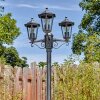 Loria Luminaire extérieur, Réverbère, Eclairage de chemin Noir, Argenté, 3 lumières