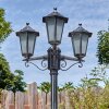 Loria Luminaire extérieur, Réverbère, Eclairage de chemin Noir, Argenté, 3 lumières