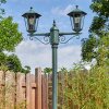 Loria Luminaire extérieur, Réverbère, Eclairage de chemin Vert, Noir, 2 lumières