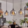 Tapitapa Suspension, Boule lumineuse Noir, 3 lumières