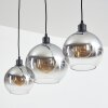 Tapitapa Suspension, Boule lumineuse Noir, 3 lumières