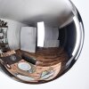Gastor Suspension, Boule lumineuse 20 cm Chrome, Fumé, 1 lumière