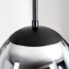 Gastor Suspension, Boule lumineuse 20 cm Chrome, Fumé, 1 lumière