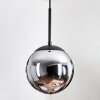 Gastor Suspension, Boule lumineuse 20 cm Chrome, Fumé, 1 lumière