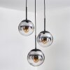 Gastor Suspension, Boule lumineuse 30 cm Clair, Fumé, 3 lumières