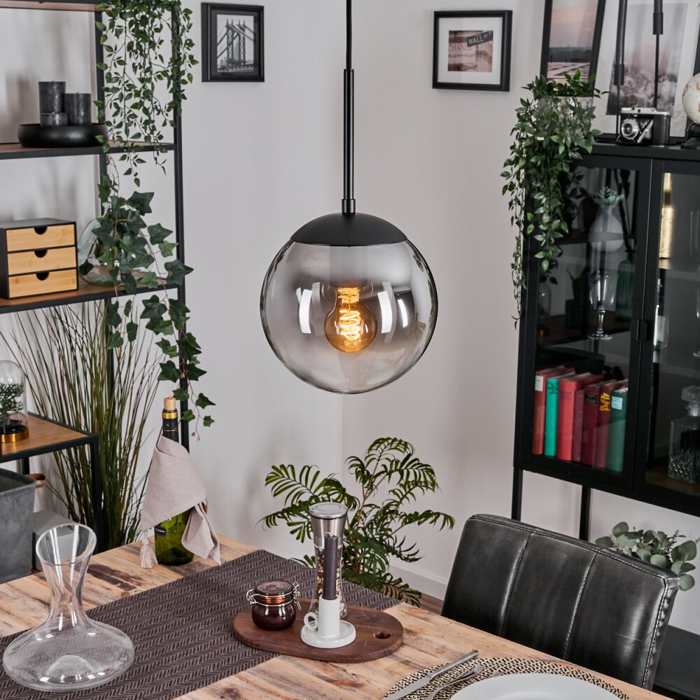 Gastor Suspension, Boule lumineuse Clair, Fumé, 1 lumière main product photo