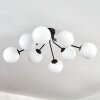 Gastor Plafonnier, Boule lumineuse 87 cm Blanc, 8 lumières