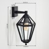 Falfosa Lampe murale d´extérieur Noir, 1 lumière