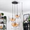 Mertola Suspension, Boule lumineuse Noir, 3 lumières