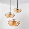 Mertola Suspension, Boule lumineuse Noir, 3 lumières