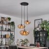 Mertola Suspension, Boule lumineuse Noir, 3 lumières