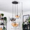 Mertola Suspension, Boule lumineuse Noir, 3 lumières