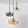 Mertola Suspension, Boule lumineuse Noir, 3 lumières