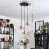 Mertola Suspension, Boule lumineuse Noir, 3 lumières