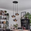 Mertola Suspension, Boule lumineuse Noir, 3 lumières