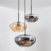 Mertola Suspension, Boule lumineuse Noir, 3 lumières