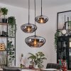 Mertola Suspension, Boule lumineuse Noir, 3 lumières