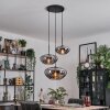 Mertola Suspension, Boule lumineuse Noir, 3 lumières