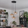 Mertola Suspension, Boule lumineuse Noir, 3 lumières