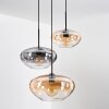 Mertola Suspension, Boule lumineuse Noir, 3 lumières