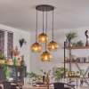 Koyoto Suspension, Boule lumineuse 35 cm Or, Clair, 4 lumières