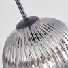 Koyoto Suspension, Boule lumineuse 35 cm Clair, Fumé, 4 lumières