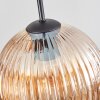 Koyoto Suspension, Boule lumineuse 35 cm Ambre, 4 lumières