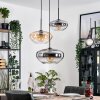 Mertola Suspension, Boule lumineuse Noir, 3 lumières