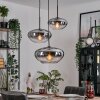 Mertola Suspension, Boule lumineuse Noir, 3 lumières