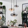 Mertola Suspension, Boule lumineuse Noir, 3 lumières