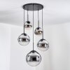 Gastor Suspension, Boule lumineuse 45 cm Noir, 5 lumières