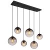 DALLERTA Suspension Luminaires Globo Lighting Noir, 6 lumières