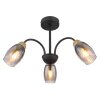 GERLY Plafonnier Luminaires Globo Lighting Noir, 3 lumières