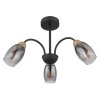 GERLY Plafonnier Luminaires Globo Lighting Noir, 3 lumières