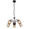 GERLY Suspension Luminaires Globo Lighting Noir, 5 lumières