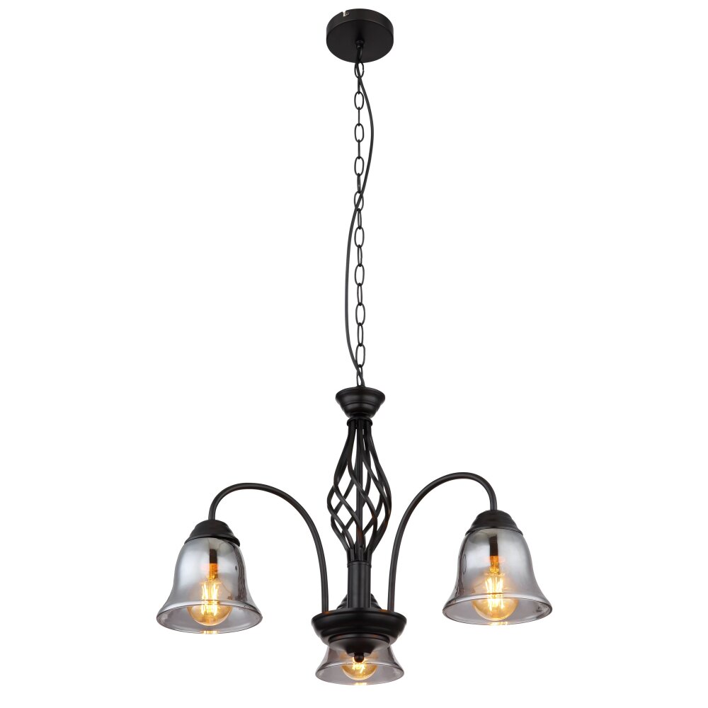 GONNY Suspension Luminaires Globo Lighting Noir, 3 lumières