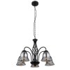 GONNY Suspension Luminaires Globo Lighting Noir, 5 lumières