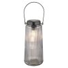 SOLAR Lampe de table d'extérieur, Lampe solaire Luminaires Globo Lighting LED Fumée, Transparent, 1 lumière