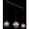 Newcastle Suspension Luminaires Globo Lighting Noir, 3 lumières