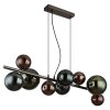 Riha Suspension Luminaires Globo Lighting Gris, 9 lumières