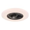 Alva Ventilateur de plafond lumineux Luminaires Globo Lighting LED Blanc, 1 lumière, Télécommandes, Changeur de couleurs