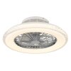 Corusso Ventilateur de plafond lumineux Luminaires Globo Lighting LED Chrome, 1 lumière, Télécommandes