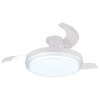 Beliz Ventilateur de plafond lumineux Luminaires Globo Lighting LED Blanc, 1 lumière, Télécommandes