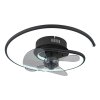 Koren Ventilateur de plafond lumineux Luminaires Globo Lighting LED Noir, 1 lumière, Télécommandes